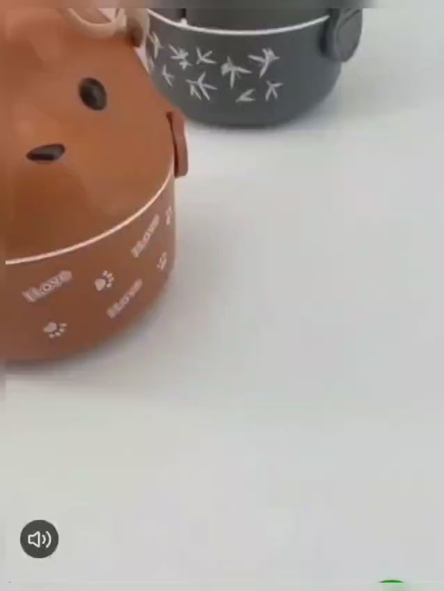 Cute Teddy Cartoon Tiffin Box